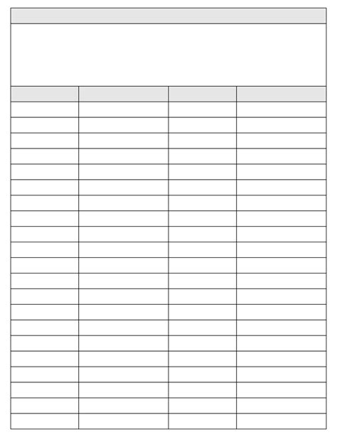 Blank 3 Column Spreadsheet Template in 2021 | Template printable, Templates, Spreadsheet template